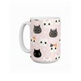 thumbnail image 1 of Taza de cerámica 445 ml diseño cute de gatos, 1 of 6