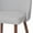 Light Gray, variant on MidCentury Faux Leather and Metal Dining Chair Set of 2 White and Walnut
