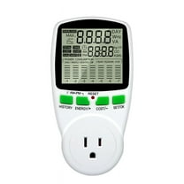 Digital LCD Energy Meter Wattmeter Wattage Electricity Kwh Power Meter Measuring Measuring Outlet Power Analyzer US Plug