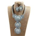 thumbnail image 4 of Conjunto de accesorios para el Festival de la Madre Nupcial: Collar Boho de Alambre de Aluminio en Color Marrón con Cinturón de PU Elástico, 4 of 4