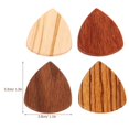 thumbnail image 2 of 4 pcs Wooden Guitar Picks Acoustic Guitar Picks Electric Guitar Picks Portable Guitar Picks, 2 of 4