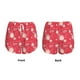 thumbnail image 3 of Balery Hello Summer Flamingo Pantalones cortos deportivos para mujer con forro y dos bolsillos, elásticos, para entrenamiento, gimnasio, yoga-Large, 3 of 7
