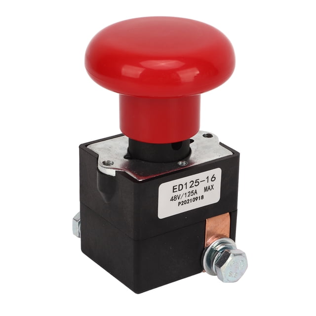 Interruptor De Parada De Emergencia Para Carretilla Elevadora, Interruptor De Parada De Emergencia De Reemplazo Directo Carretilla Elevadora De Rendimiento Duradero De 48 V