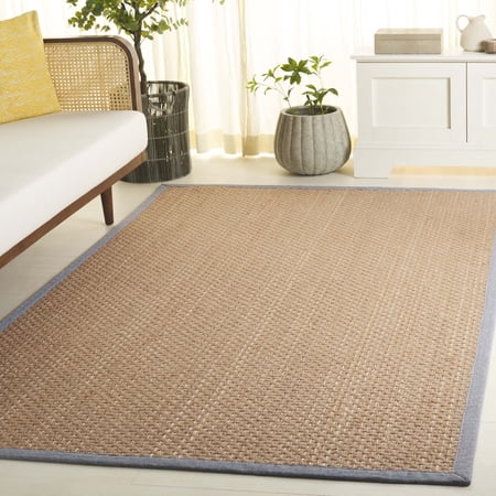Safavieh Natural Fiber Crane Solid Color Area Rug, Maize/Brown, 5' x 8'