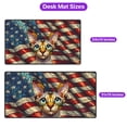 thumbnail image 5 of Patriotic Devon Rex Stained Glass Portrait American Flag Desk Mat Full Keyboard Mouse Pad Cat Lover Kitten Owner Gifts Large Mousepad - 01010, 5 of 5