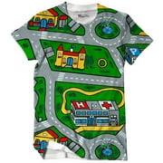 Toy Car Mat Short Sleeve Graphic T-Shirt | Unisex, Up to 4XL