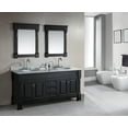 thumbnail image 2 of Design Element Marcos 72" Double Sink Bathroom Vanity Set in Espresso with Carrara Marble Countertop, 2 of 7