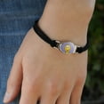 thumbnail image 3 of Sesame Street Vintage Big Bird Novelty Suede Leather Metal Bracelet, 3 of 4