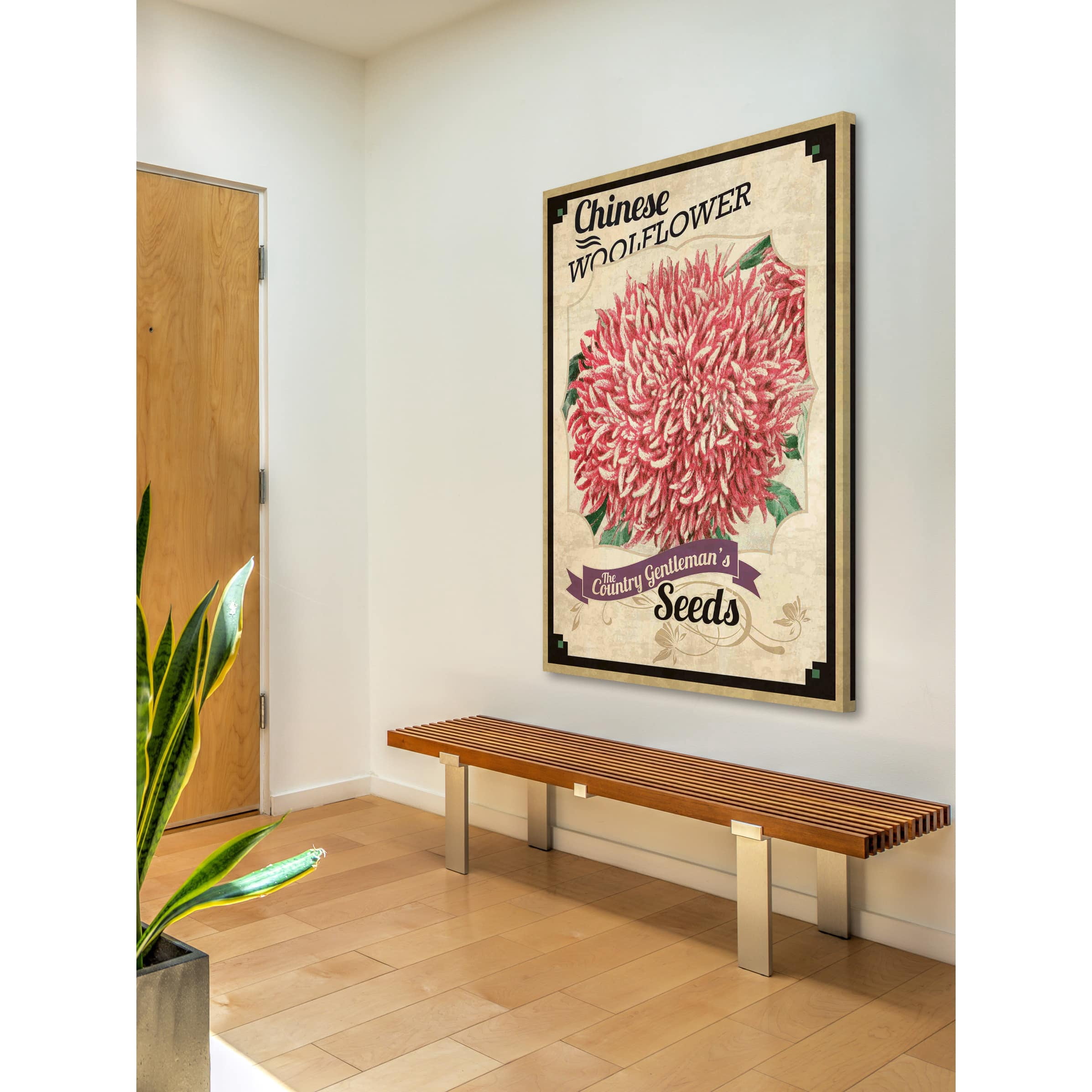 Marmont Hill "Flower Packet Woolflower" Painting Print on Canvas