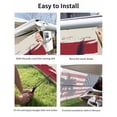 thumbnail image 7 of 4th of July RV Awning Sun Shade Screen 9'X15.3' American Flag Mesh Sunscreen Patriotic Star Seagull Palm Tree Awning Shade Screen with Zipper UV Blocker Completed Kits for RV Motorhome Camper, 7 of 7