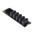 thumbnail image 4 of PCI-E a tarjeta vertical SATA chip JMB585 Transmisión de alta velocidad M2 a SATA30 Soporte de tarjeta vertical Función PM Operación estable para Linux para Windows para OS X ANGGREK Otros, 4 of 8