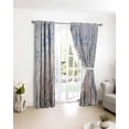 thumbnail image 3 of Blue Brown Forest Blackout Curtains for Bedroom/Living Room, Thermal Insulated Kitchen Curtains, Modern Oil Painting Art Grommet Darkening Window Treatment Drapes 27.5"x39"x2, 3 of 8