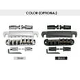thumbnail image 2 of Electric Guitar Bridge Drawstring Plate Upper and Lower Split Bridge Ball Roller Adjustable 6 String, 2 of 7