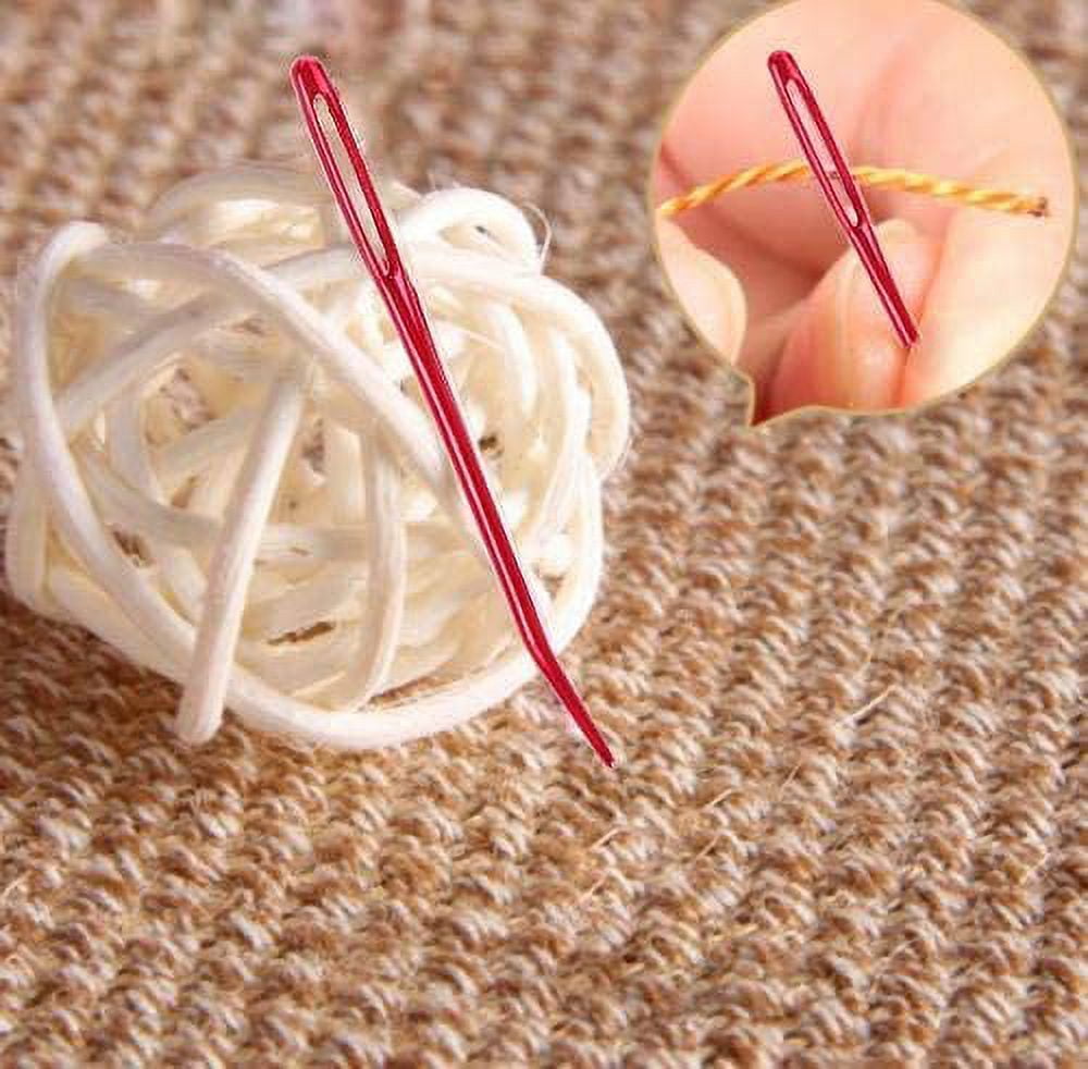 10pcs Yarn Needles Large Eye Weaving Needle, Yarn Darning Tapestry Needle Bent Sewing Needle, with Bent Needles Mini Storage Box