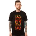 thumbnail image 1 of Fly Society The Aztec Stack - Camiseta gráfica para hombre, color negro, pequeña, 1 of 1