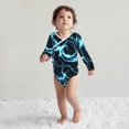 thumbnail image 4 of Xecao Lightning Print Baby unisex-baby Cotton Long-sleeve Bodysuits-6 Months, 4 of 6