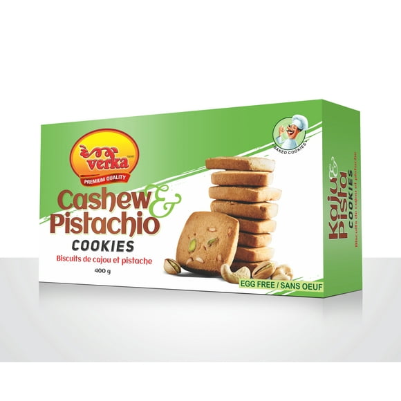 Verka Kaju Pista Cookies, Net Weight 400g