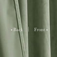 thumbnail image 5 of Sage Green Curtains for Living Room Soft Velvet Back Tab Nursery Bedroom Window Panels 96 inches Long Room Darkening Thermal Insulated Drapes, W42 x L96, 2 Panels, 5 of 8