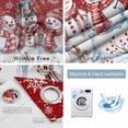 thumbnail image 2 of Fsddascl Christmas Snowman Blackout Curtains for Bedroom/Living Room, Thermal Insulated Kitchen Curtains, Winter Xmas Snowflakes Cardinal Red Grommet Darkening Window Treatment Drapes 27.5"x39"x2, 2 of 6