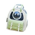 thumbnail image 4 of Bolsa de transporte de mascotas de mochila para gatos para perros pequeños medianos gatos gatos transportista de viajes de senderismo mochila cápsula Verde, 4 of 8