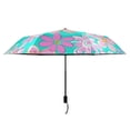 thumbnail image 2 of ALAZA Cute Floral UPF 50+ Compact Folding Umbrella for Rain Travel Umbrella Packable, 2 of 8
