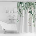 thumbnail image 2 of Sage Green Shower Curtain, 72" x 72", Eucalyptus Leaves Watercolor Leaf Red Fruit Farm Waterproof Bathroom Curtain Washable Shower Curtain Set with 12 Hooks, 2 of 6