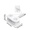 thumbnail image 2 of Travel Power Strip,4 Outlets 3 USB Ports with Wrapped Short Extension Cord, Compact Power Strip for Hotel Travel Essentials Cruise, 2 of 5