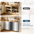 thumbnail image 4 of Dark Grey White Cabinet Curtain 35"Wx35"L,Dustproof Under Sink Skirt with Self Adhesive Tape,Farmhouse Ombre Color Modern Simple Cabinet Curtain Cover for Kitchen Sink,Bathroom Vanity,Laundry Room, 4 of 9