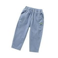 thumbnail image 4 of RMGVDSD Toddler Boys Baggy Jeans Pants Boy's Casual Denim Pants Kids Lightweight Elastic Waist Comfortable Loose Fit Long Trousers 3-4 Years/Light Blue, 4 of 4
