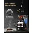 thumbnail image 6 of Gevi 4 Cup Automatic Drip Coffee Maker with Reusable Filter, One Button Control New Condition, 600mL, Black, 6 of 7