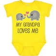 thumbnail image 3 of Inktastic My Grandpa Loves Me Boys or Girls Baby Bodysuit, 3 of 5