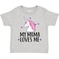 thumbnail image 3 of Inktastic My Mema Loves Me Girl Unicorn Girls Toddler T-Shirt, 3 of 5