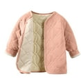 thumbnail image 3 of Fall Saving! HVOBTTY Toddler Cardigan with Button, Boy's Fall and Winter Coats, Kids Solid Color Fleece Lined Thermal Button Cardigan Pink, 11-12 Years, 3 of 5