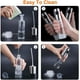 thumbnail image 4 of Pack of 2 oil sprayer bottles - glass bottle vinegar dispenser - with scale, with pastry brush, cleaning brush and oil funnel (100ML), 4 of 5