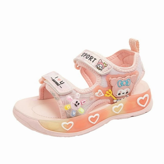 Girls Beach Sandals Open-Toe Summer Outdoor Child Sport Sandals Athletic Lightweight(Toddler/Little Kid/Big Kid)