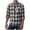 White, variant on Button Shirt Checked Shirt for Men Plaid Shirt Cotton Lumberjack Regular Fit Men's Long Sleeve Black XXXL