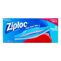 (2 pack) Ziploc Pinch and Seal Freezer Bags, Gallon, 50 Ct