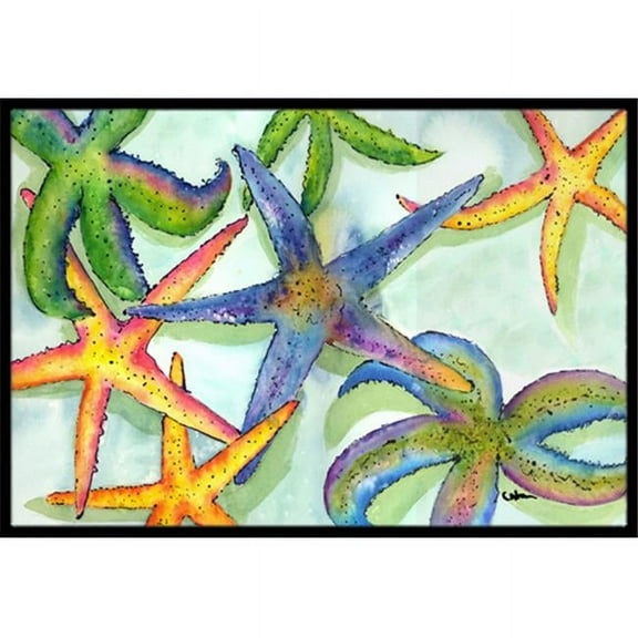 Carolines Treasures  Starfish Indoor Or Outdoor Mat - 18 x 27 in.