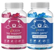 DEZEN Women Body Support Gummies Combo Pack – Curve & Feminine Wellness Supplement - 30 Servings