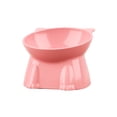 thumbnail image 2 of Raised Cat Food Bowl – Ceramic Elevated 15° Tilted Cat Bowl for Whisker & Neck Fatigue, Dishwasher Safe – Non-Slip & Anti Vomiting Ergonomic Design （Pink）, 2 of 6