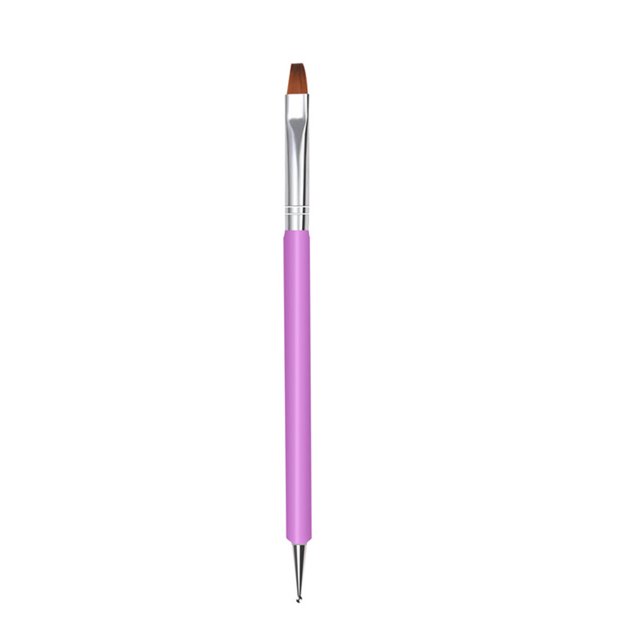 Cepillo de uñas de gel UV de doble punta Pluma para puntear uñas Arte de uñas TFixol Bolígrafos para uñas