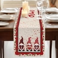 thumbnail image 3 of Table Runners 72 Inches Long Dress Scarves, Valentine's Day Farmhouse Kitchen Table Runner, Coffee Tablerunners, Love Heart Roses Gnomes Romantic Rustic 14x72 Inch, 3 of 9