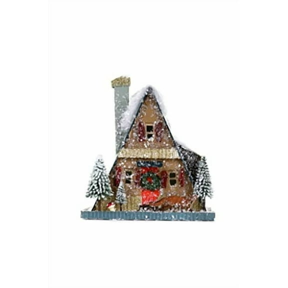 Cody Foster & Co Small A-Frame Woodland Mountain Cabin Christmas Village House