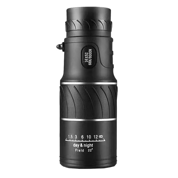 1 juego de telescopio monocular de un solo tubo 16X52 para visión nocturna con poca luz