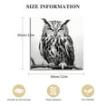 thumbnail image 2 of ARISTURING Black and White Owl Canvas Wall Decor Wild Animal Owls Picture Prints Poster Rustic Decor Artwork for Living Room Bedroom Bathroom Decorations Stretched 12x12 in, 2 of 5