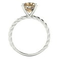 thumbnail image 4 of Clara Pucci 14K White Gold 2ct YellowMoissanite Solitaire Ring for Women, 4 of 8