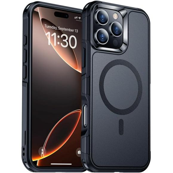 Funda Temdan para iPhone 16 Pro Max Magnética Negro Oscuro