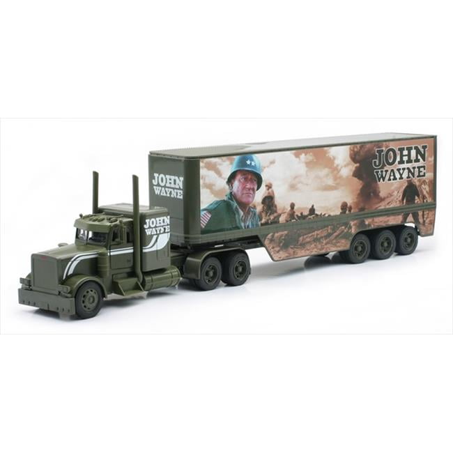 New Ray SS10453A John Wayne Truck Military Long Hauler Toy Truck, Pack