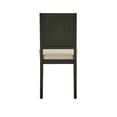 thumbnail image 6 of Weston Home Alta Wood Finish Cream Boucle Fabric Dining Chair, Set of 2, Black Oak, 6 of 8