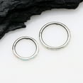 thumbnail image 3 of Brilliant Fire Opal Lined Seamless Clicker Hoop Ring, 3 of 4